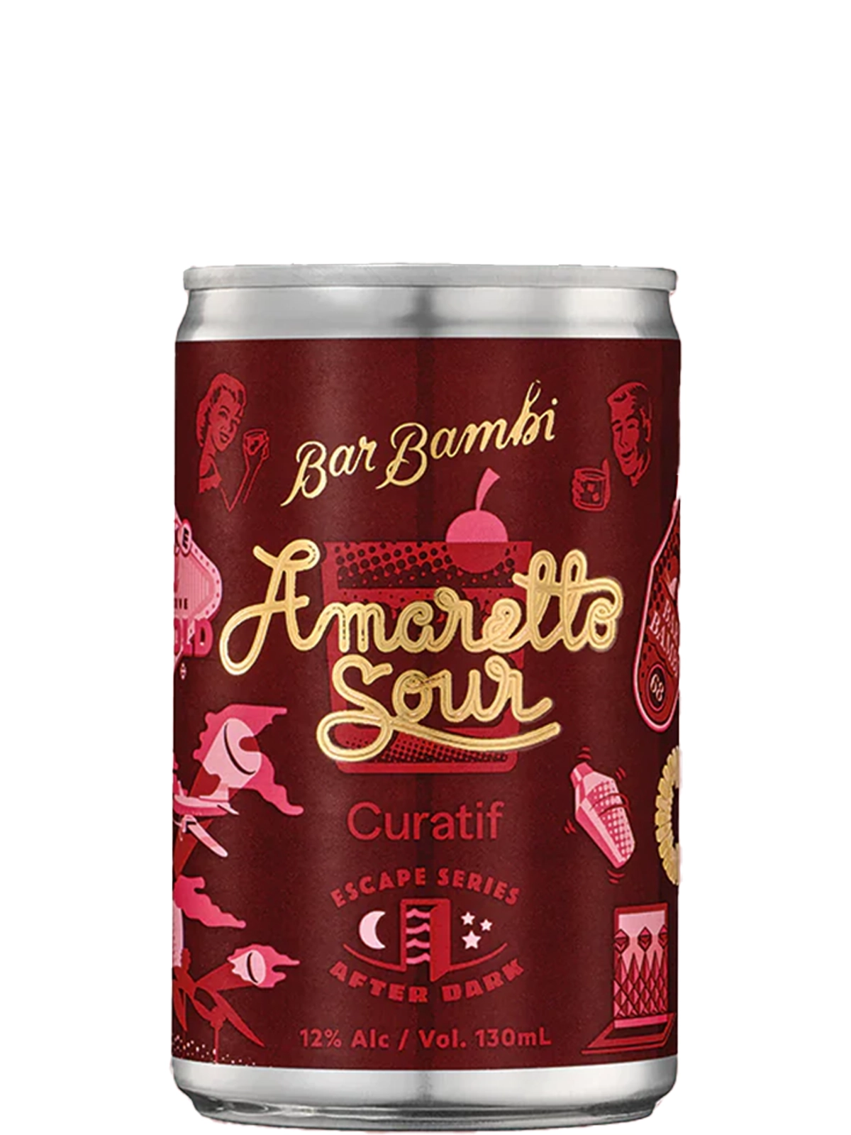 Curatif X Bar Bambi Amaretto Sour Cans 24 X 130ml